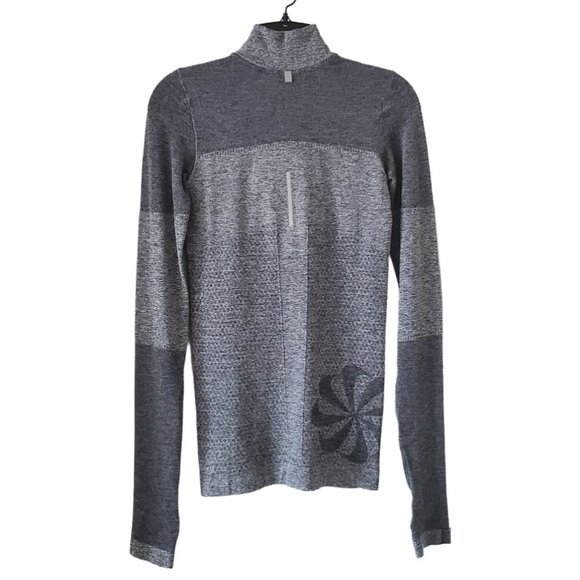 Nike Women's Dri-Fit 1/2 Zip Pullover Running Top | NWT | XS | Two-Toned Gray - Picture 3 of 12